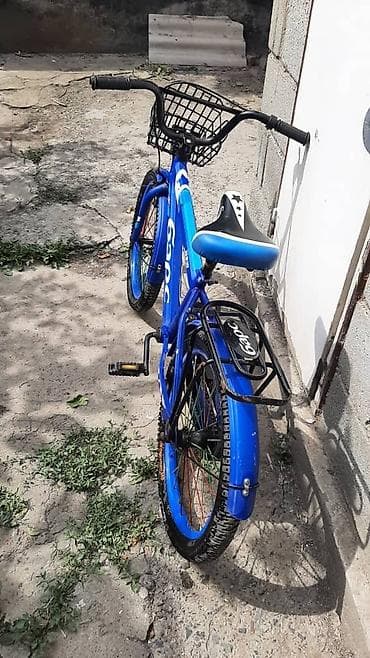 Велозапчасти: Синий детский велосипед состояние хорошое — 1