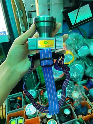 туризмо: Налобный светодиодный фонарь OKGO YA-190/30W - Мощность: 30 Вт — 1
