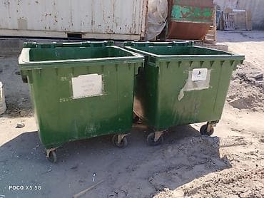 Остался один пластиковый контейнер для ТКО на колесах б/у - Объем at lalafo.kg Остался один пластиковый контейнер для ТКО на колесах б/у - Объем