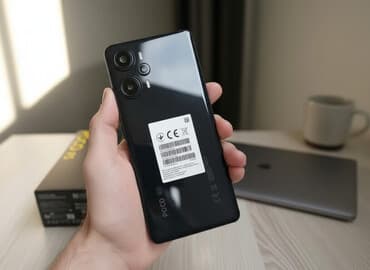 Poco F5, Б/у, 256 ГБ, цвет - Черный, 2 SIM