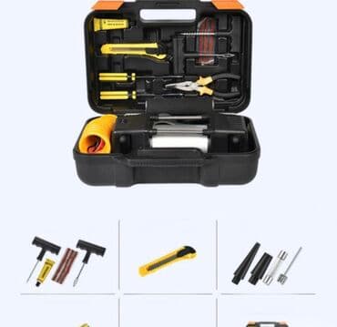 электронный насос для машины цена: Набор E-BOX Компрессор автомобильный двухпоршневой + Инструменты — 3