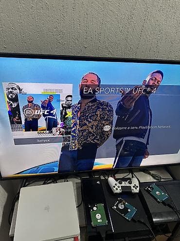 PS4 (Sony PlayStation 4): 🎮 PS4 Slim- 10 игр (прошитая) в хорошем состоянии ✅ Внутри — 7