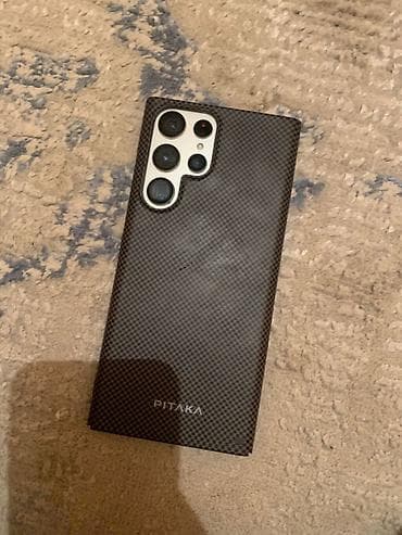 планшеты с сим картой: Samsung Galaxy S22 Ultra, Б/у, 256 ГБ, цвет - Белый, 1 SIM, eSIM — 2