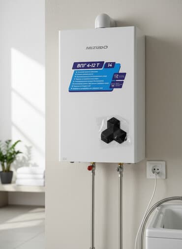 Газовый проточный водонагреватель марки Mizudo, модель ВПГ 4-12 Т