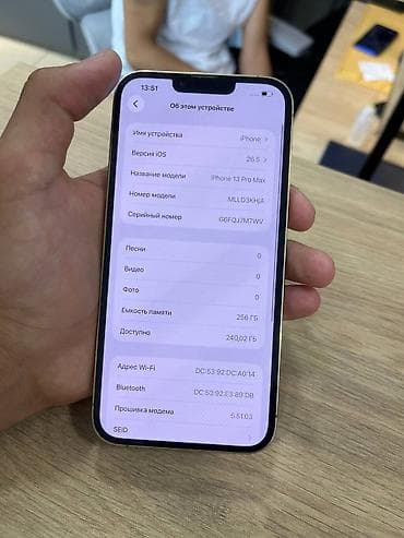 jack e4: IPhone 13 Pro Max, Б/у, 256 ГБ, Золотой, Чехол, 100 % — 10