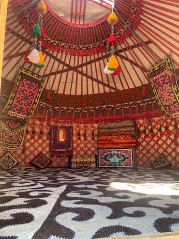 аренда сноуборда бишкек: Боз үйлөрдү ижаралоо, Каркасы Жыгач, 85 баш, Казан, Идиш-аяк, Полу менен — 2