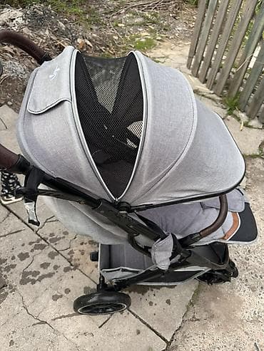travis scott: Прогулочная коляска серого цвета - Просторное сиденье с мягким — 4