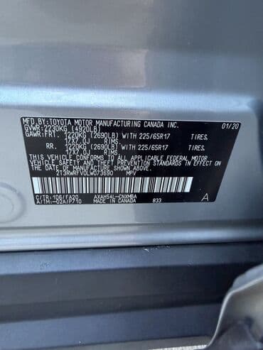 тайота allion: Toyota RAV4: 2020 г., 2.5 л, Вариатор, Гибрид, Кроссовер — 7