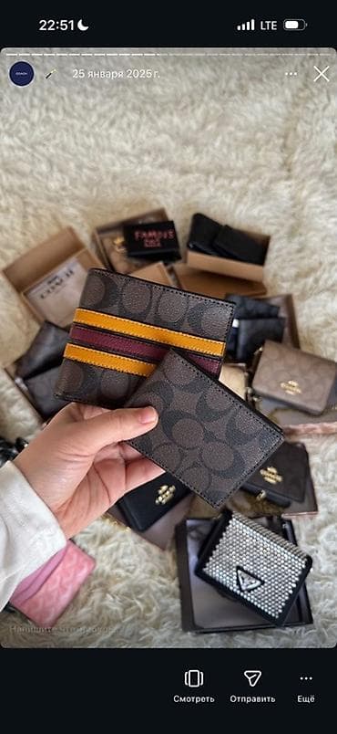 кошелек оригинал: Кошелек, Prada, Натуральная кожа, Унисекс, Новый — 5