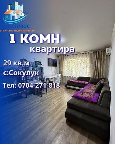 1 комната, Агентство недвижимости, С мебелью частично