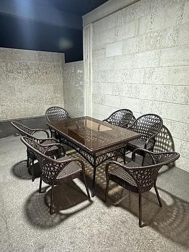 кресло педикюрное: Комплект садовой мебели, Стулья, Ротанг — 5