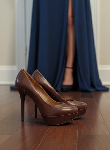 ремень на часы: Туфли, 37, Guess, Б/у, цвет - Коричневый, Самовывоз — 1