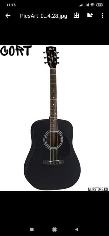 полуакустическая электрогитара: Cort AD 810 BKS Акустическая гитара Cort​ AD810 BKS​ входит в серию — 2