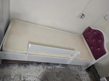 Детская односпальная кровать с матрасом. - Размер спального