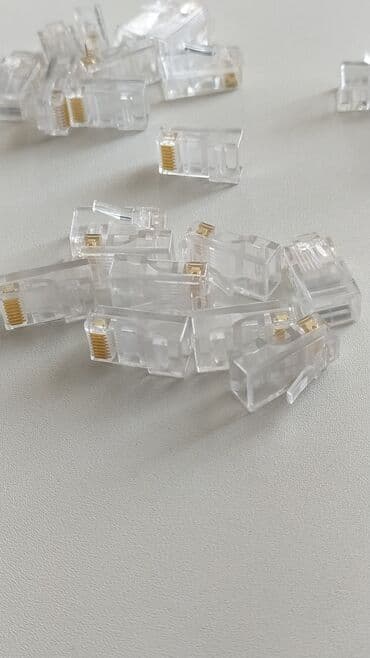 коннектор rj 45 бишкек: Модульный сетевой разъем АТ 8×8. (Тайвань). 50 штук — 2