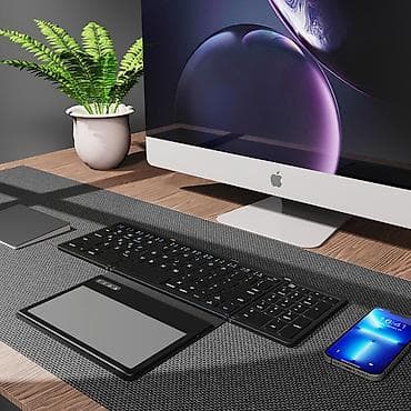 Дом и сад: Клавиатура беспроводная Англо-русская раскладка, черная — 5