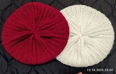 шапка с ушками которые поднимаются купить: Шапка, Беретка, Хлопок, Осень-весна, Вязаная модель — 6