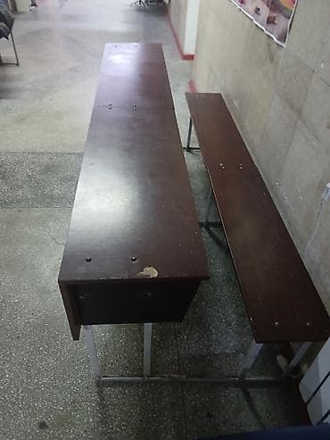 скамейки б у: Банкетка, Без полок, цвет - Коричневый — 4