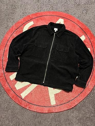 мужские джинсовки: Мужская рубашка, L, XL, H&M, Новый, цвет - Черный, Самовывоз, Бесплатная доставка, Платная доставка — 1