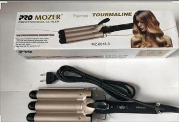 профессиональные фены для парикмахеров: Плойка Pro Mozer Mz-6618-3  - тройная профессиональная плойка для — 1