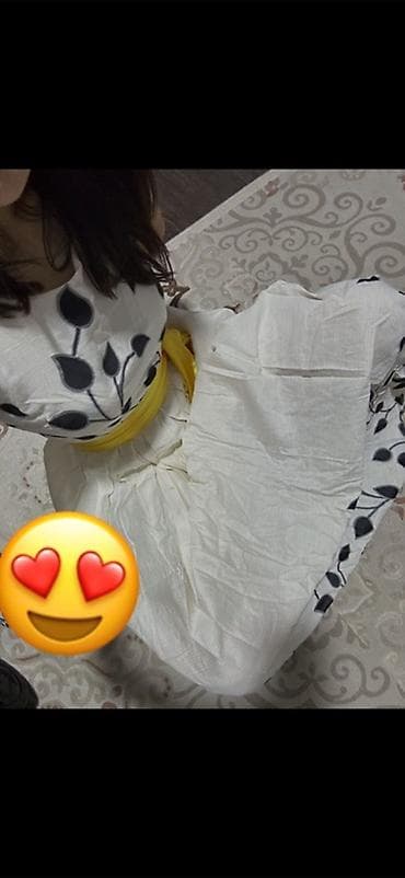 Повседневное платье, Турция, Лето, Длинная модель, Лен, Платье-комбинация