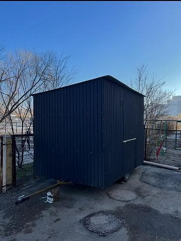 Недвижимость: Павильон на колесах, размер 3/2 утеплен, можно под торговлю, охранную — 5