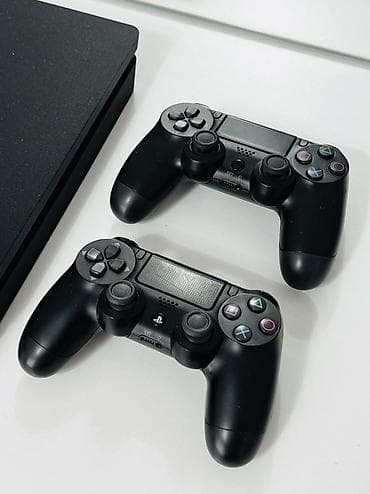 Видеоигры и приставки: PlayStation 4 Slim (PS4) — игровая консоль от Sony в чёрном цвете — 5