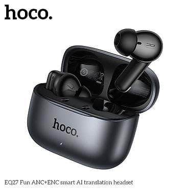 hoco e96a: Беспроводные вакуумные наушники, Hoco, Новый — 1