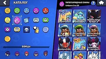 Игровой аккаунт Brawl Stars - Кубки: 16 464 - Уровень профиля: 71 - — 5