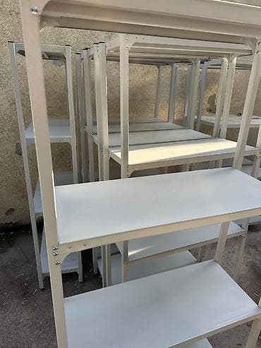 Металлические стеллажи с полками - Материал: стальной каркас, полки — 5