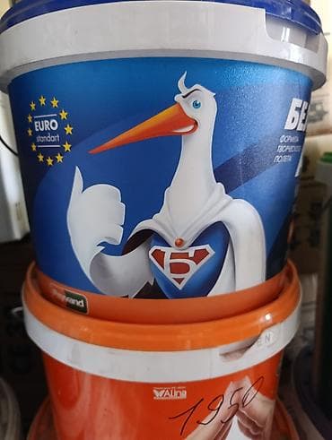 Клей: Водно-дисперсионная краска «БЕЛЫЙ АИСТ» (EURO standart), фасовка в — 1