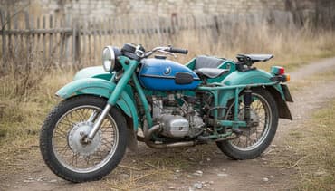 аксессуары для авто: Мотоцикл с коляской советского образца. - Классическая компоновка — 1