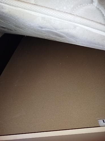 foldable table: Двуспальная кровать с мягким изголовьем + матрас - Размер: 210см — 8