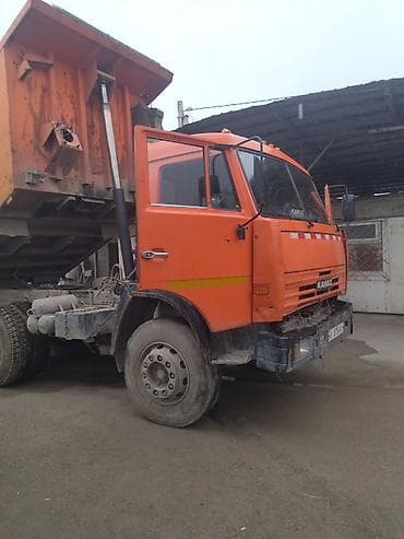 газона косылка: КАМАЗ самосвал, 6x4, оранжевый - Кузов-самосвал с задней разгрузкой — 4