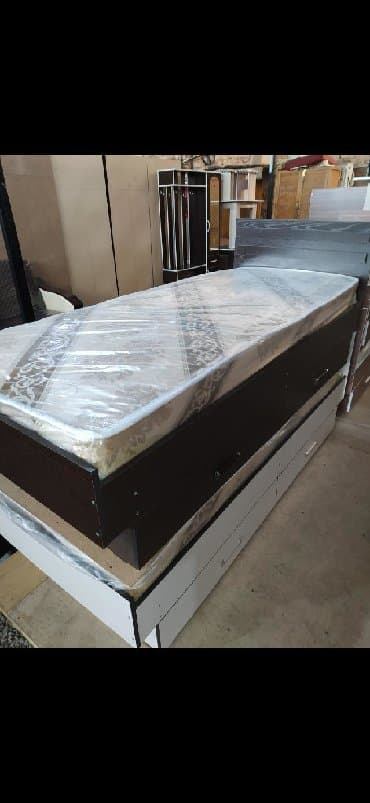 кровать с ящиками односпальная: Кровать односпальня с ящиками НОВЫЕ!! С матрасом Российский ламинат В — 7