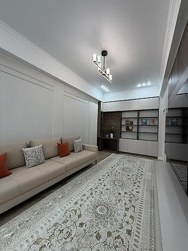 квартира бишкек аламидин 1: Зал үчүн гарнитур, Диван, Кездеме, түсү - Саргыч боз — 2