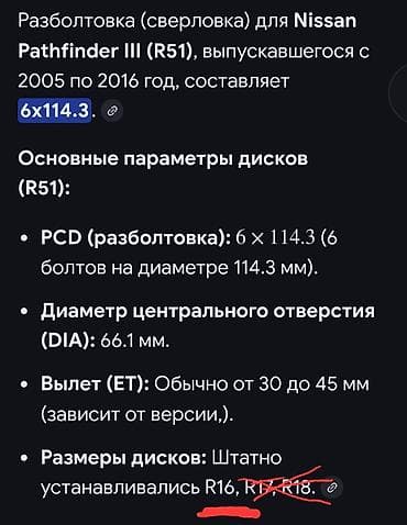 ниссан диск: Литые Диски R 16 Комплект, отверстий - 6 — 3
