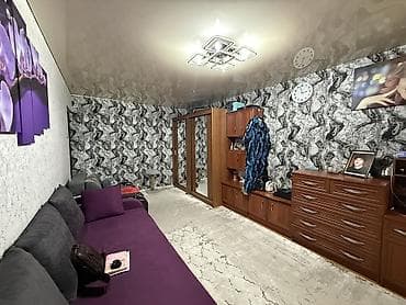 osh flat: 2 комнаты, 44 м², Кок-Жар мкр 104 серия, 2 этаж — 8