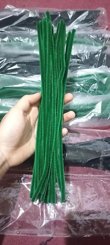очиститель труб: Пушистая проволока для рукоделия (pipe cleaners) - Материал: стальная — 2