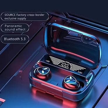 hyperx solocast: Наушники TWS M20 Bluetooth 5.1, зарядное устройство, 3500 мАч — 3