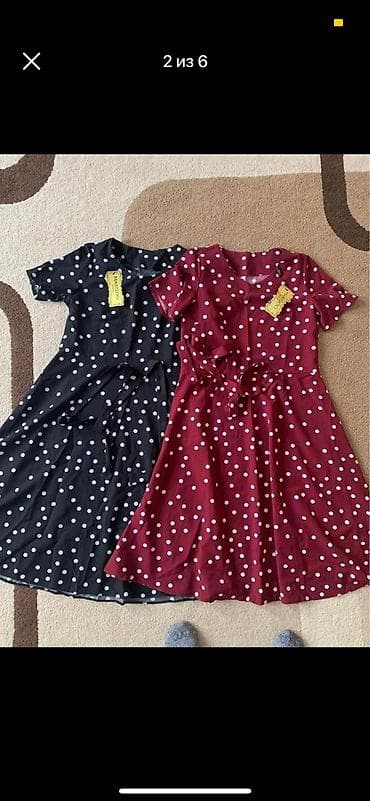 белорусские платья из штапеля: Повседневное платье, Made in KG, Лето, Штапель, Трапеция, S — 5
