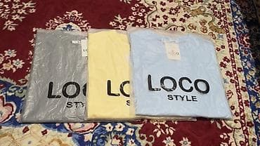 beverlee kg: Базовые футболки LOCO STYLE - Унисекс, свободный крой с круглой — 2