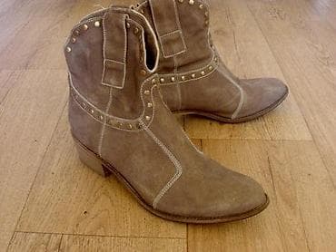 boots: Итальянские замшевые ботильоны janet and janet ankle boots janet and — 1