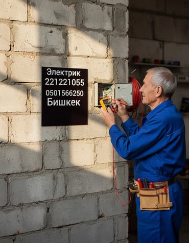 гоголя боконбаева: Электрик | Монтаж выключателей, Монтаж проводки, Монтаж розеток Больше 6 лет опыта — 1