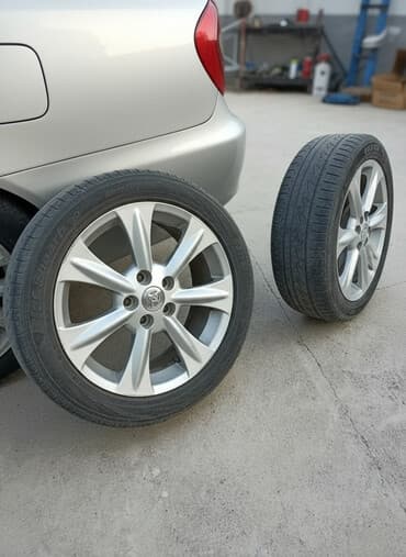 авто шины бишкек: Колеса в сборе R 17, Лето, Б/у, Комплект, Легковые, Литые, отверстий - 5 — 2