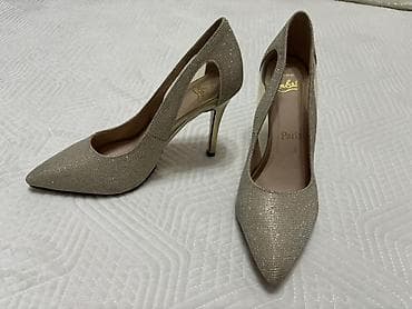 pull and beer: Туфли, 38, Steve Madden, Б/у, цвет - Золотой, Самовывоз — 1