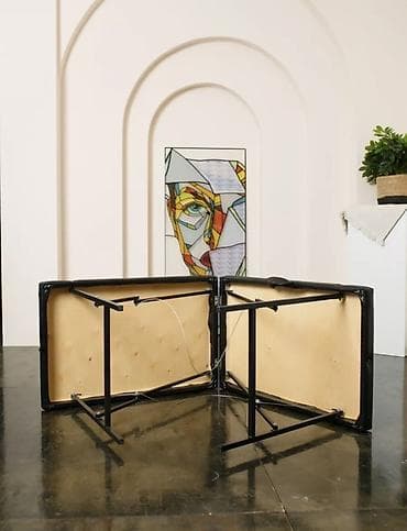 гостиный стол: Складной массажный стол-кушетка, портативный - Тип: двухсекционный — 3