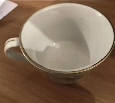 m s: Чайник новый СССР фарфор 1 сорт + тарелка 500 сом Чайные чашки новые — 8