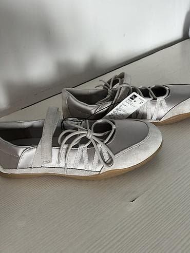 джинсовые слипоны женские: Туфли, 38.5, 38, 39, Новый, цвет - Серый — 1