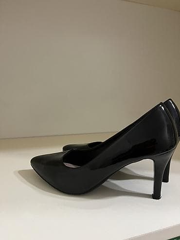 Туфли: Классические женские туфли‑лодочки, черный лак. Вариант 1: - Фасон — 2